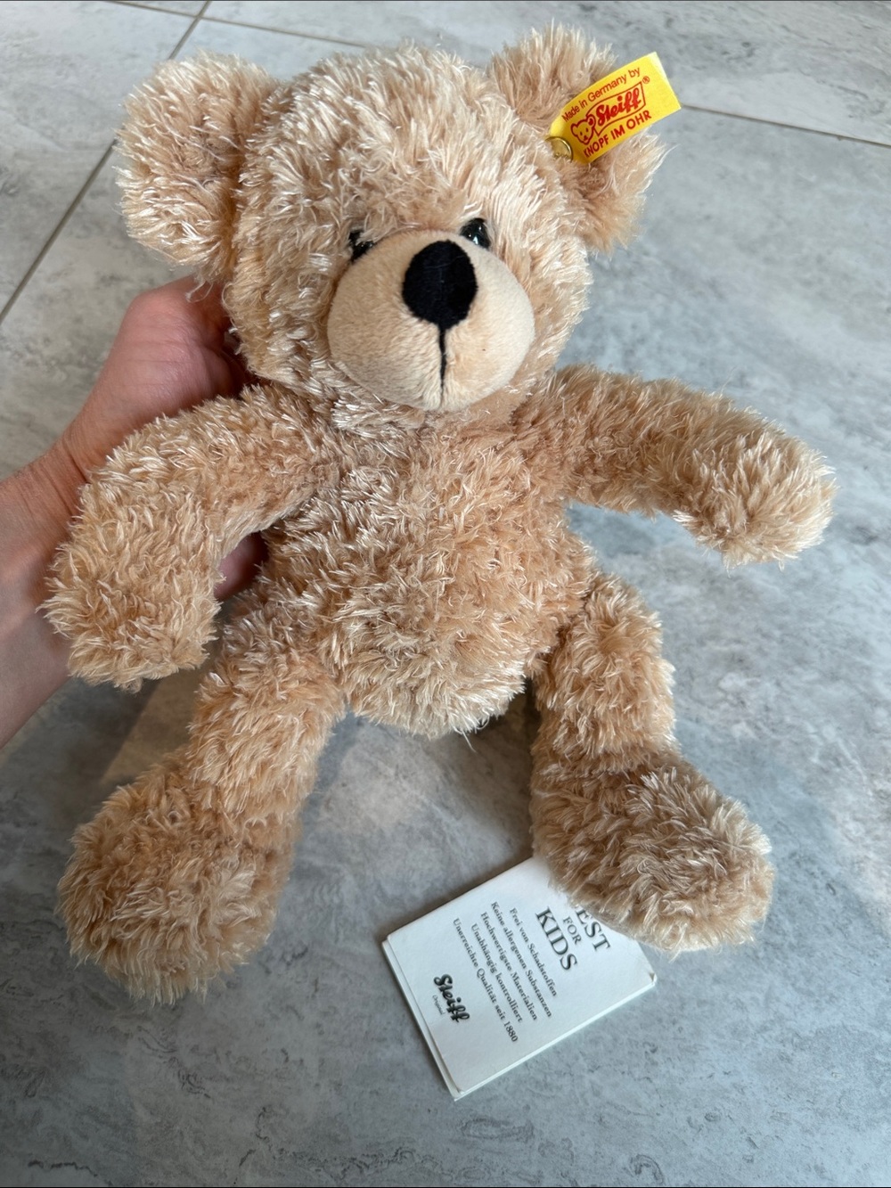 Stieff Classic Tan Teddy Bear Plush - Soft Light Brown Stuffed Toy - NWT
